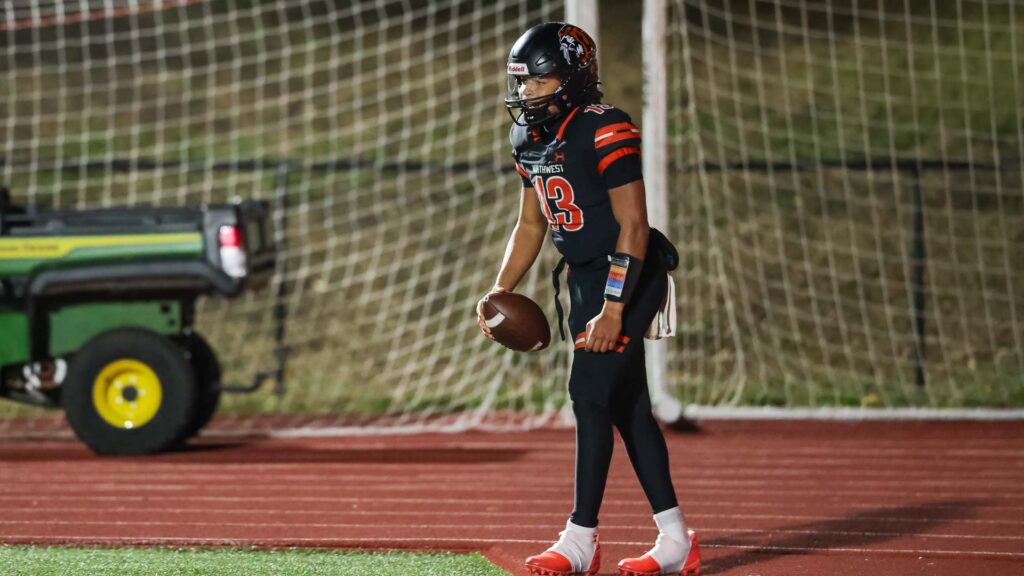 Lawrence High football vs. Shawnee Mission Northwest, playoff opener, action-10