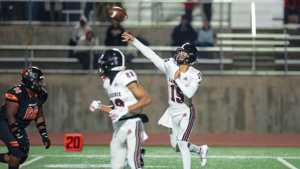 Lawrence High football vs. Shawnee Mission Northwest, playoff opener, action-11