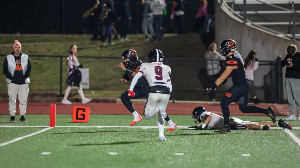 Lawrence High football vs. Shawnee Mission Northwest, playoff opener, action-20