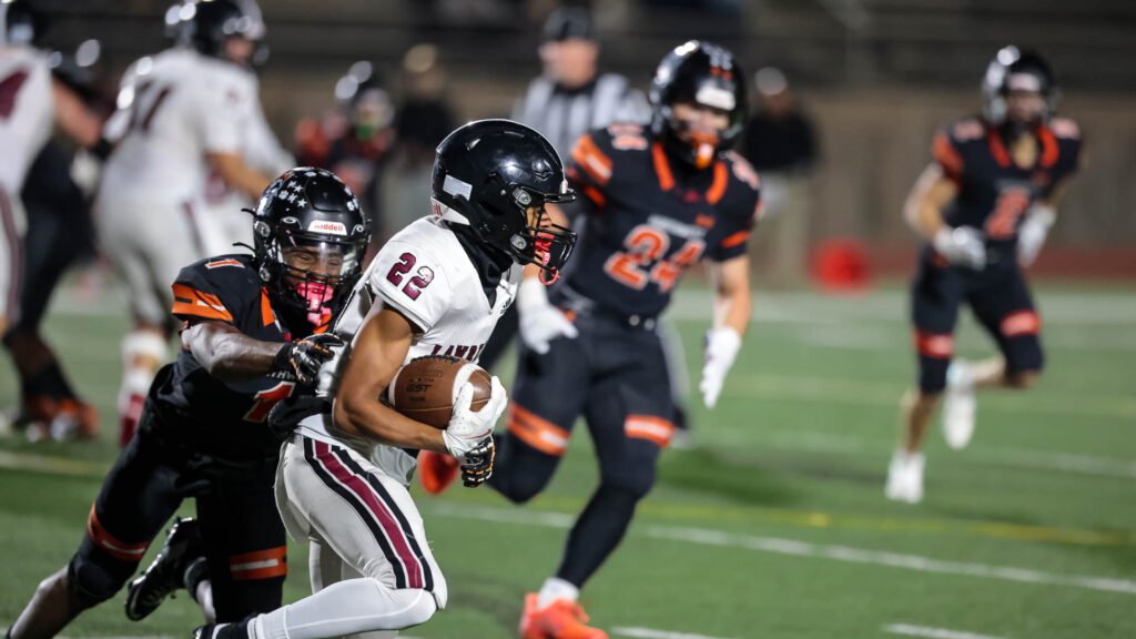 Lawrence High football vs. Shawnee Mission Northwest, playoff opener, action-24