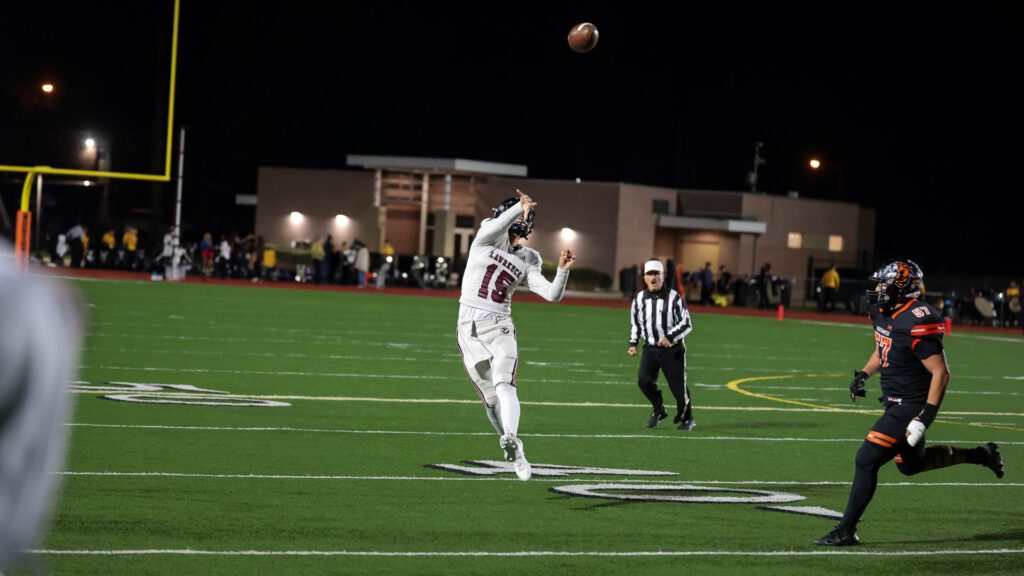 Lawrence High football vs. Shawnee Mission Northwest, playoff opener, action-28