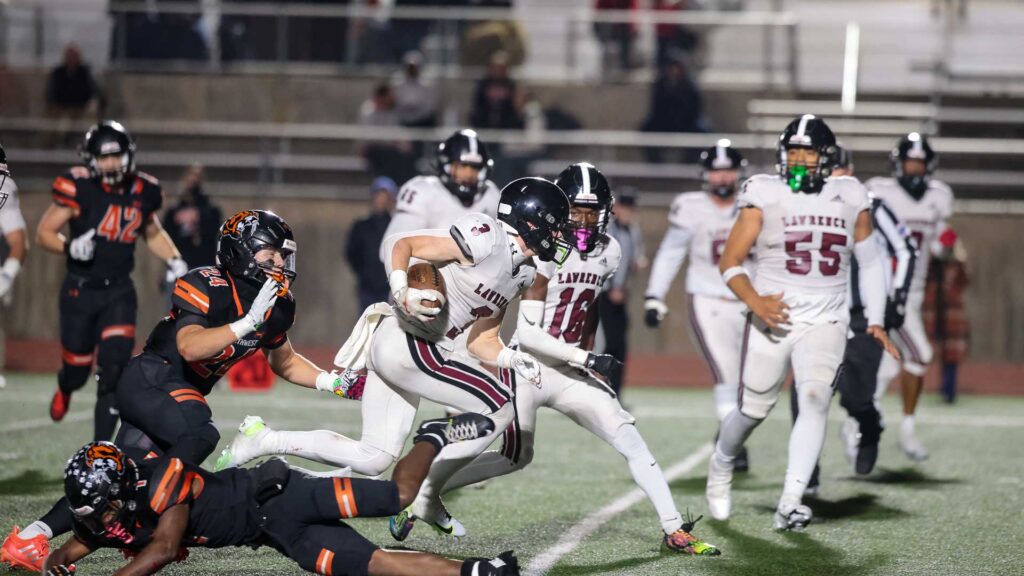 Lawrence High football vs. Shawnee Mission Northwest, playoff opener, action-41
