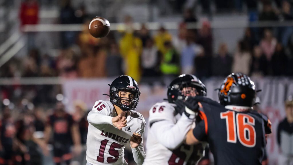 Lawrence High football vs. Shawnee Mission Northwest, playoff opener, action-42