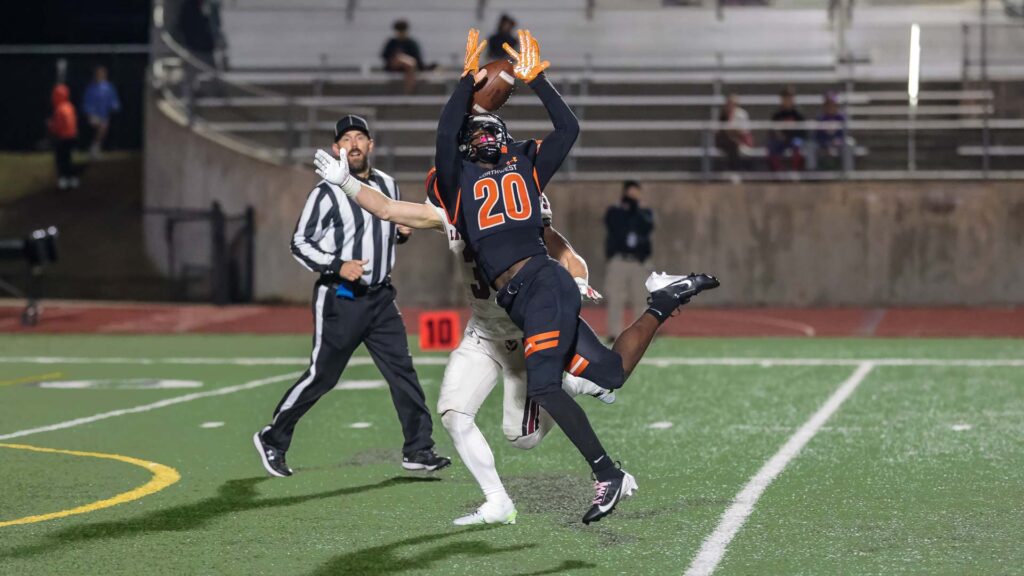 Lawrence High football vs. Shawnee Mission Northwest, playoff opener, action-52