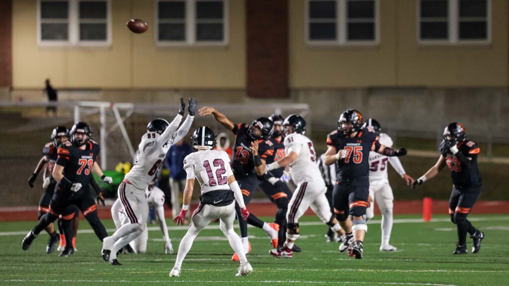 Lawrence High football vs. Shawnee Mission Northwest, playoff opener, action-55