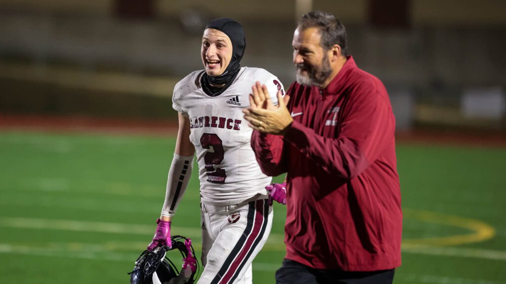 Lawrence High football vs. Shawnee Mission Northwest, playoff opener, action-58