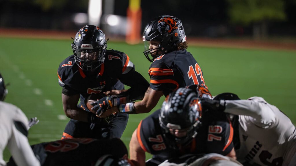Lawrence High football vs. Shawnee Mission Northwest, playoff opener, action-61