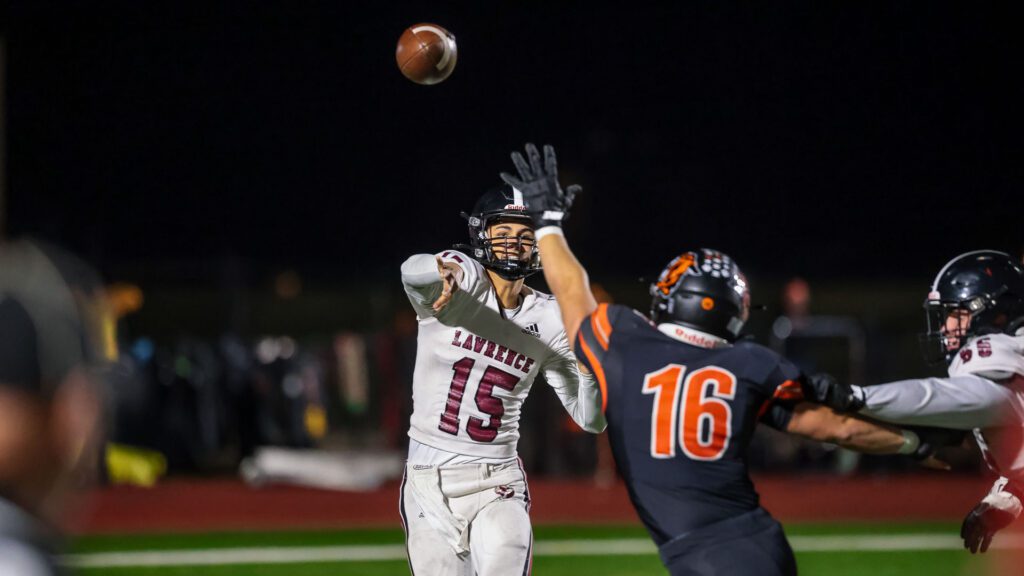 Lawrence High football vs. Shawnee Mission Northwest, playoff opener, action-62