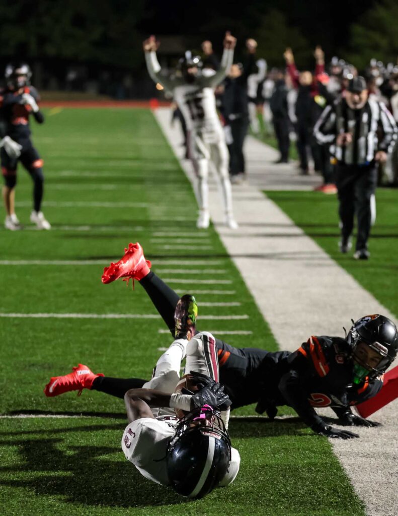 Lawrence High football vs. Shawnee Mission Northwest, playoff opener, action-75