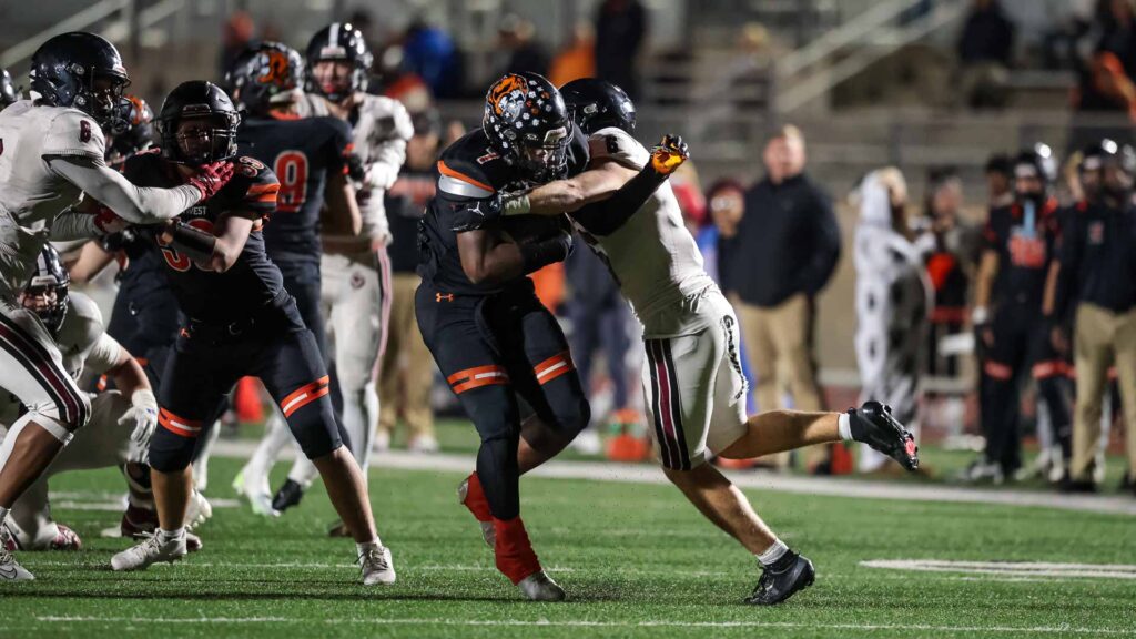 Lawrence High football vs. Shawnee Mission Northwest, playoff opener, action-79