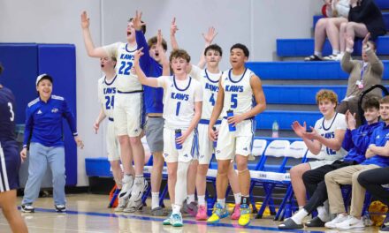 ‘Showed what we can do’: Perry-Lecompton boys power past Pleasant Ridge in 69-33 home win, advance to sub-state semifinals